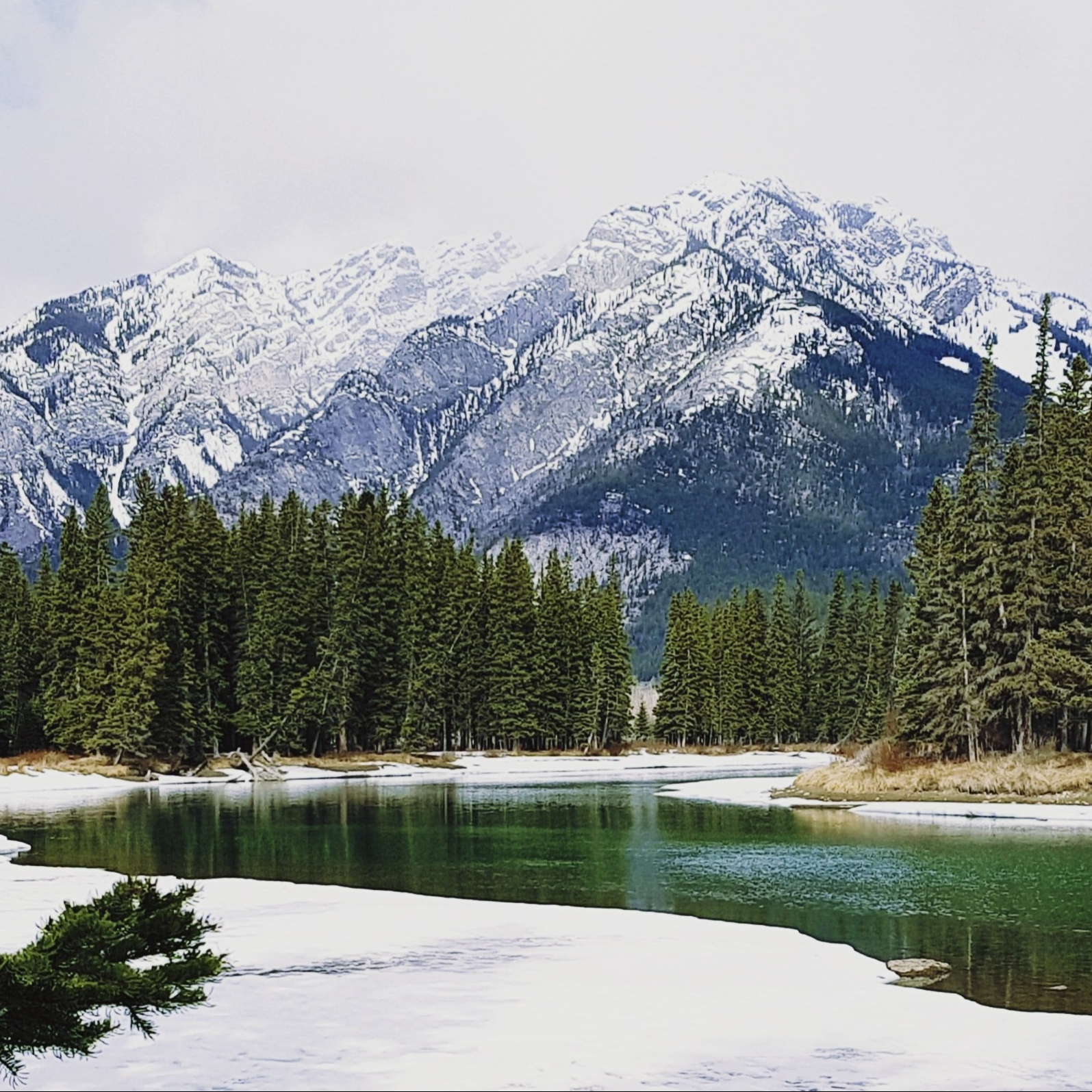 Looking forward to snow-capped mountains.